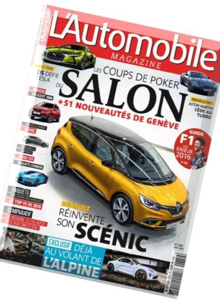 L’Automobile Magazine – Avril 2016 Cover