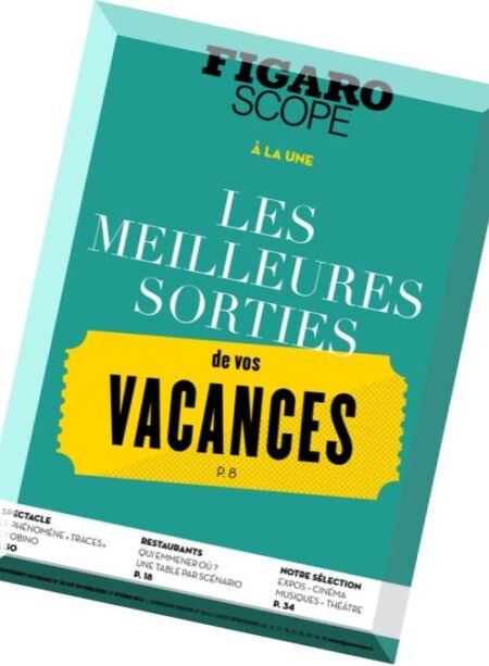 Le Figaroscope – 17 Fevrier 2016 Cover