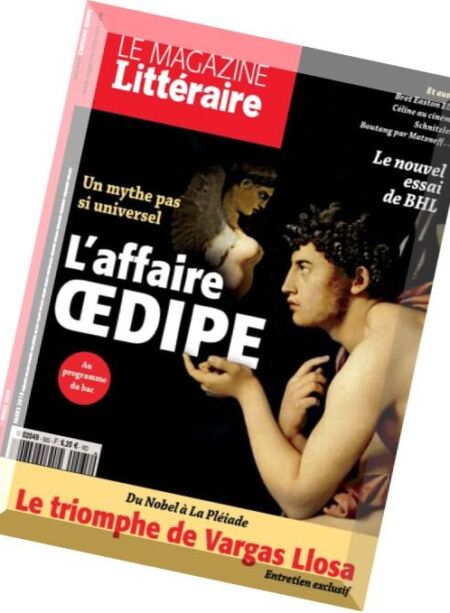 Le Magazine Litteraire – Mars 2016 Cover