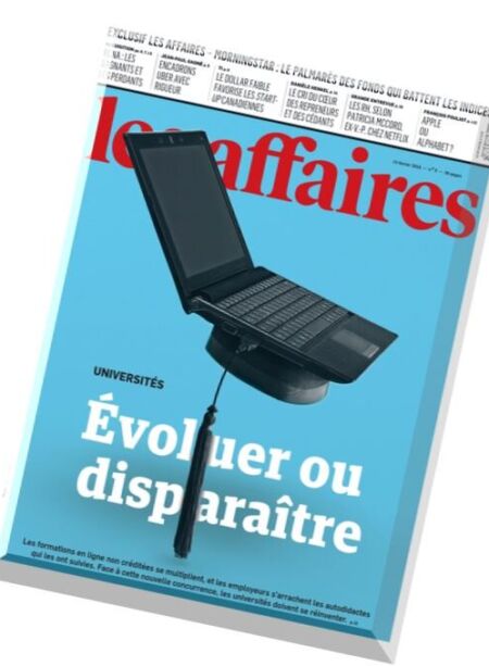 Les Affaires – 13 Fevrier 2016 Cover