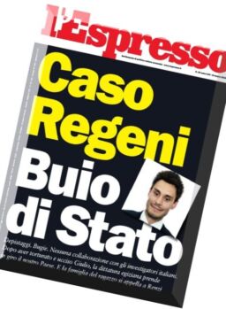 l’Espresso – 10 Marzo 2016