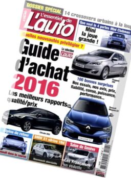 L’Essentiel de l’Auto – Mars-Mai 2016