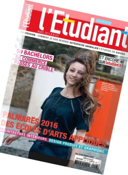 L’Etudiant – Mars 2016 Cover