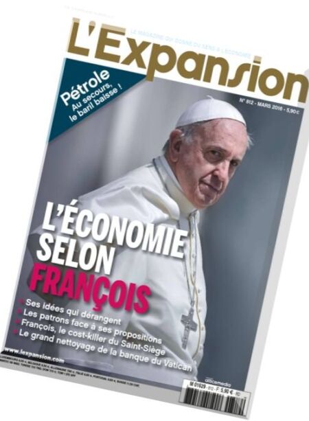 L’Expansion – Mars 2016 Cover