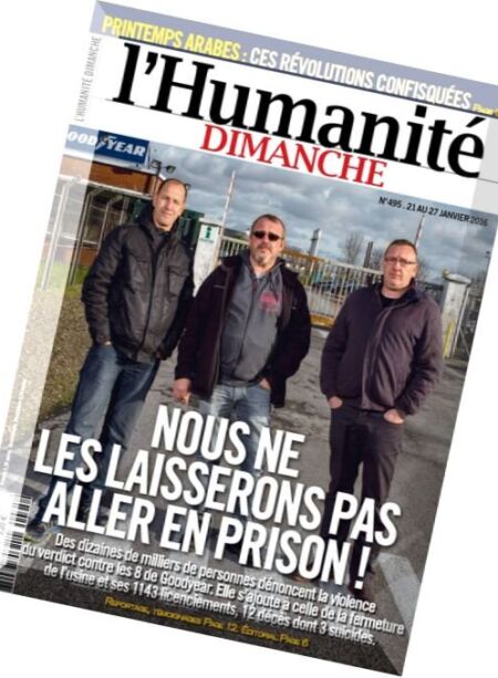 L’Humanite Dimanche – 21 au 27 Janvier 2016 Cover