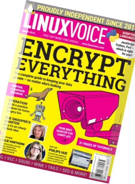 Linux Voice – March 2016 Cover