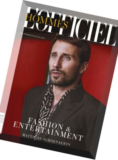 L’Officiel Hommes Italia – Primavera-Estate 2016 Cover