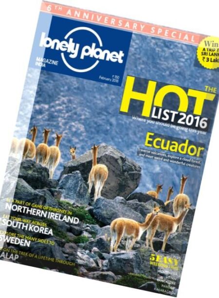 Lonely Planet India – February 2016 Cover