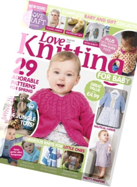 Love Knitting for Babies – March 2016 Cover
