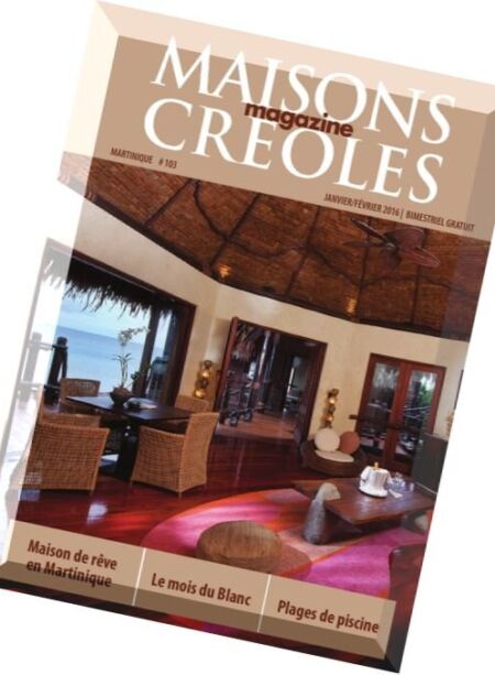 Maisons Creoles – Janvier-Fevrier 2016 Cover