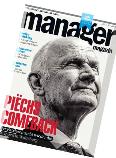 Manager Magazin – Februar 2016 Cover