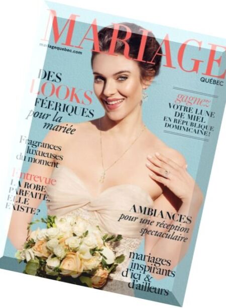 Mariage Quebec – Printemps-Ete 2016 Cover