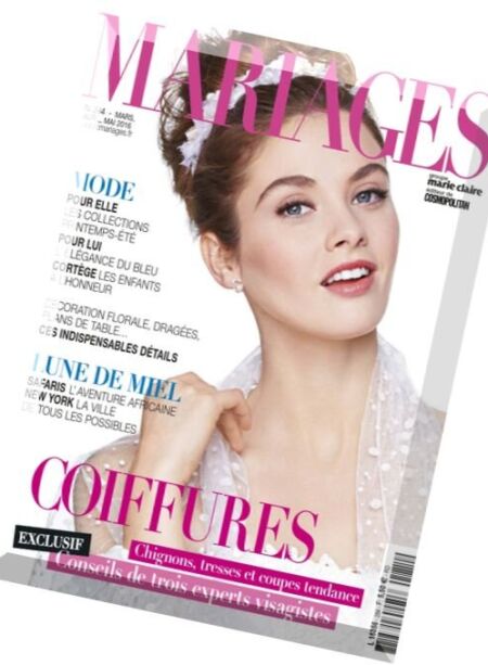 Mariages – Mars-Mai 2016 Cover