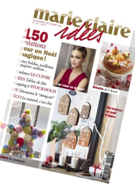 Marie Claire Idees – Novembre-Decembre 2014 Cover