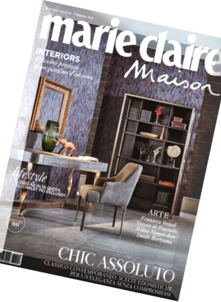 Marie Claire Maison Italia – Febbraio 2016 Cover