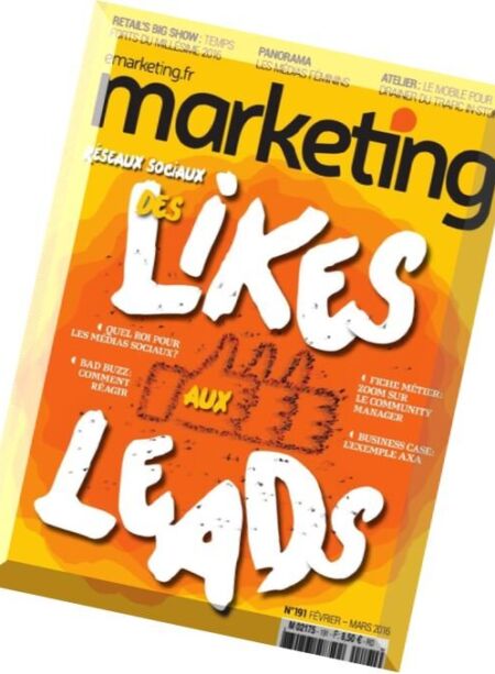 Marketing – Fevrier-Mars 2016 Cover