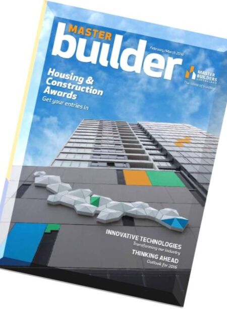 Master Builders Queensland – February-March 2016 Cover
