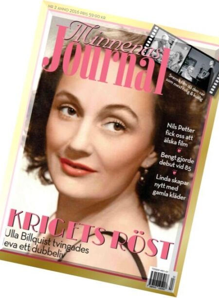 Minnenas Journal – Nr.2, 2016 Cover
