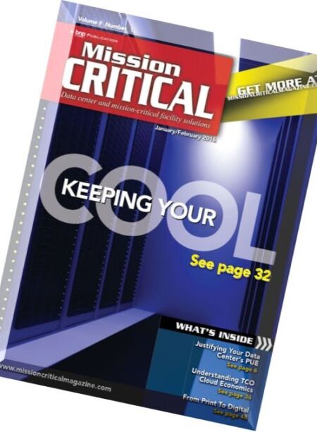 Mission Critical – January-February 2016 Cover