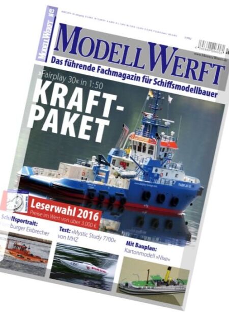 ModellWerft – Marz 2016 Cover