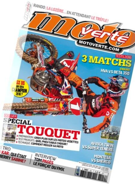 Moto verte – Fevrier 2016 Cover