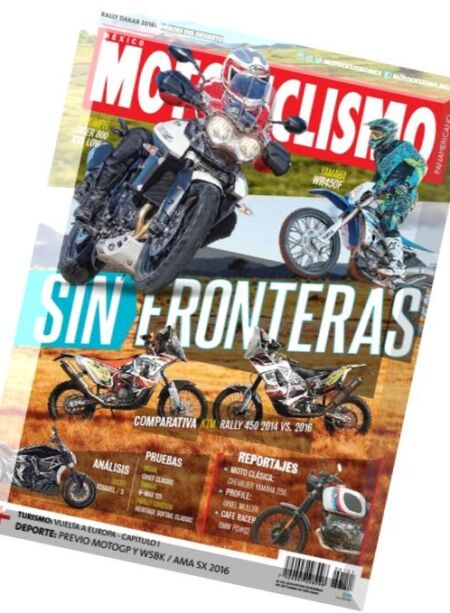 Motociclismo Panamericano – Febrero 2016 Cover