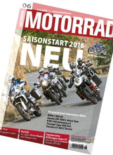 Motorrad Magazin – N 6, 4 Marz 2016 Cover