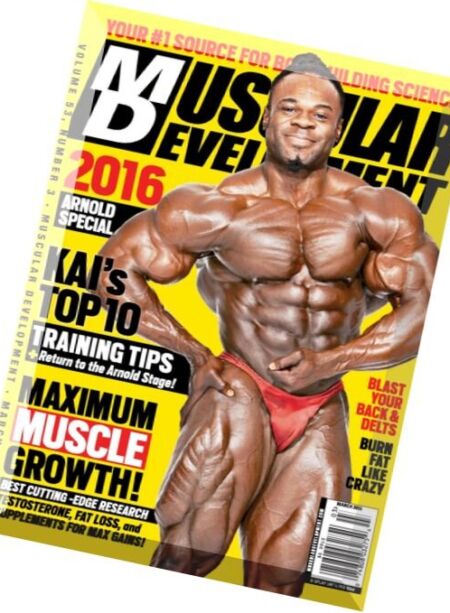 Muscular Development – March 2016 Cover