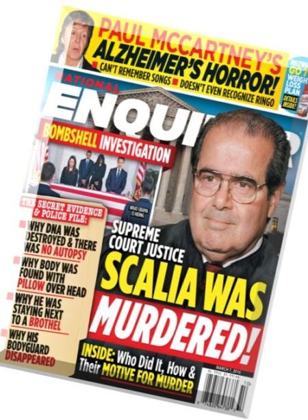 National Enquirer – 7 March 2016 Cover