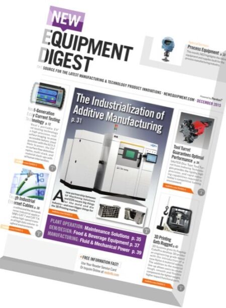 New Equipment Digest – December 2015 Cover