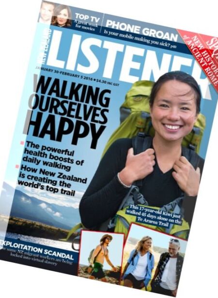 New Zealand Listener – 30 January 2016 Cover
