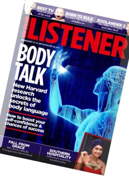 New Zealand Listener – 6 February 2016 Cover
