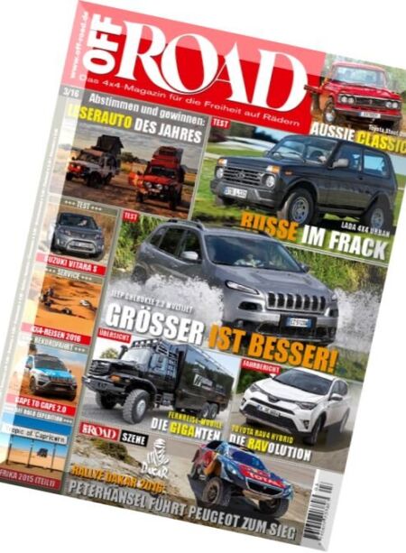 Off Road – Marz 2016 Cover
