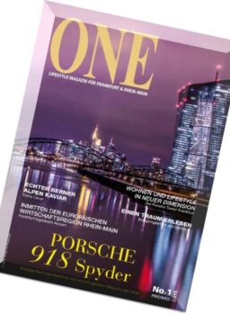 One Magazin – Frankfurt & Rhein Main N 1, 2015
