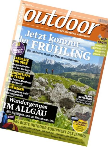 Outdoor – Marz 2016 Cover