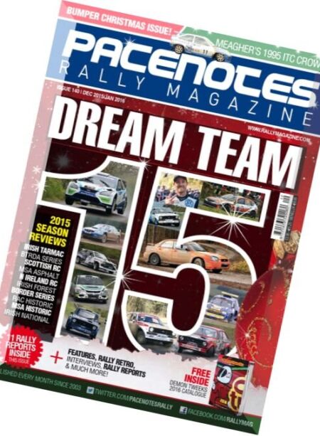 Pacenotes Rally – December 2015 – January 2016 Cover