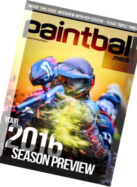 Paintball Magazine – February 2016 Cover