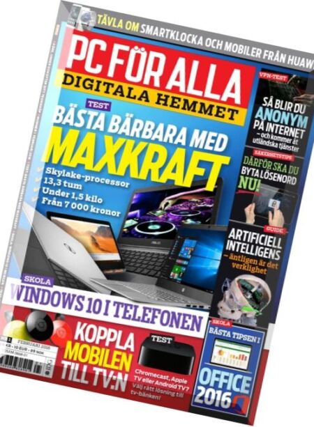 PC For Alla – Februari 2016 Cover