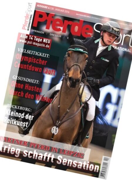 PferdeSport International – 30 Januar 2016 Cover