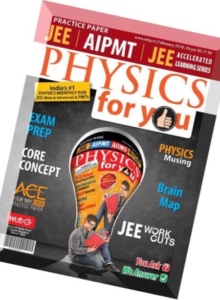 Physics For You – February 2016 Cover