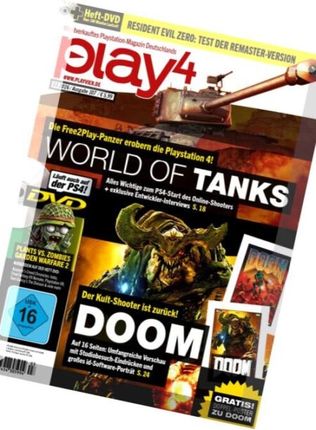 Play4 – Marz 2016 Cover