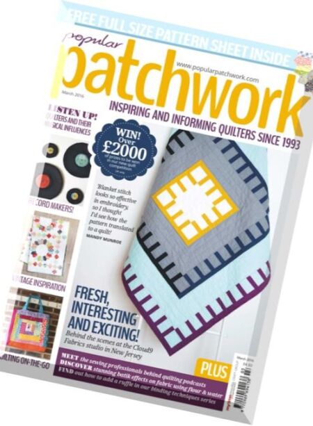 Popular Patchwork – March 2016 Cover