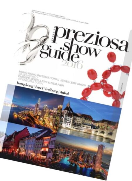 Preziosa Magazine – Show Guide, Edition 1 2016 Cover