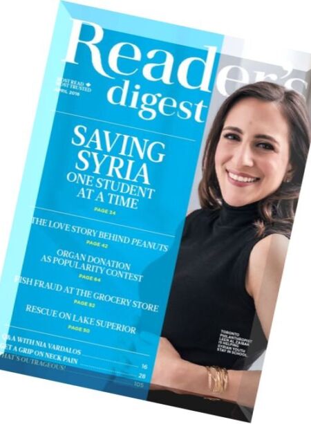 Reader’s Digest Canada – April 2016 Cover