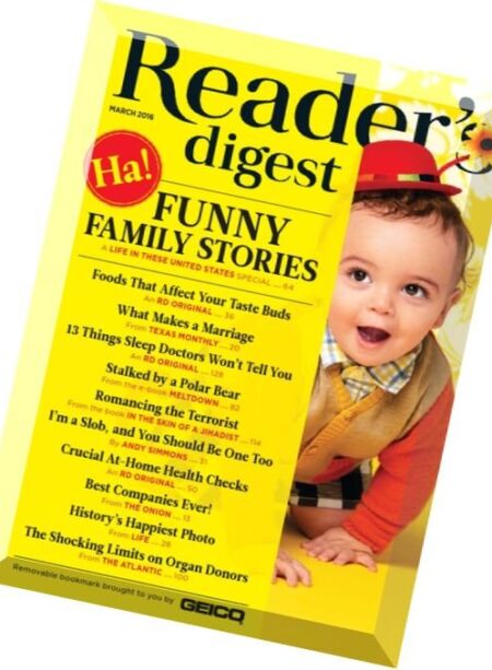 Reader’s Digest USA – March 2016 Cover