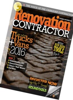 Renovation Contractor – October-November 2015