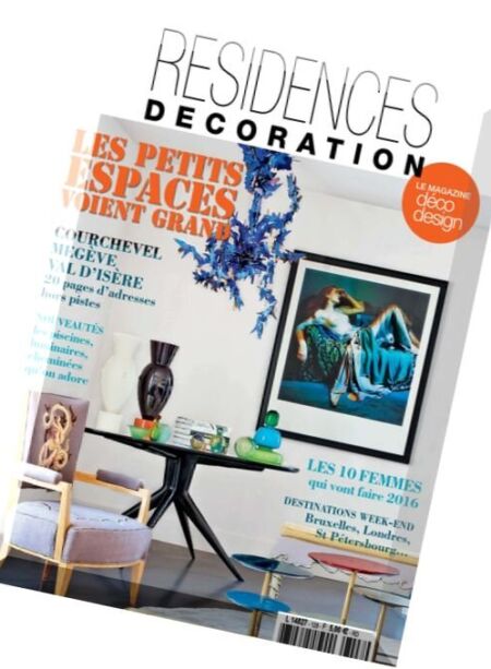 Residences Decoration – Mars-Avril 2016 Cover