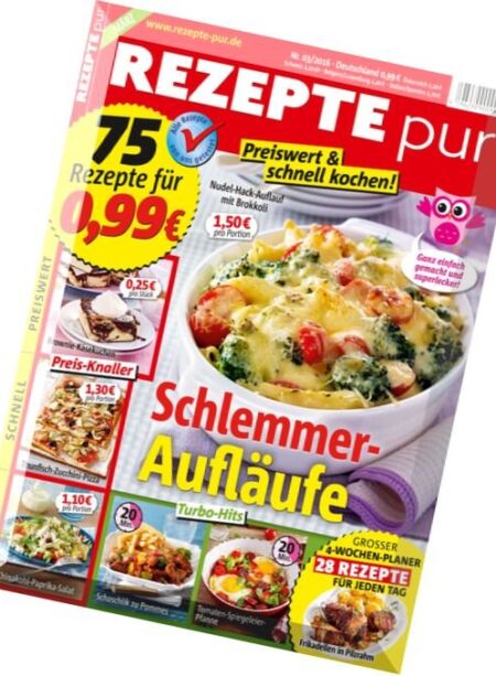 REZEPTE pur – Nr.3, 2016 Cover