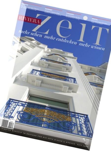 Riviera Zeit – Januar 2016 Cover