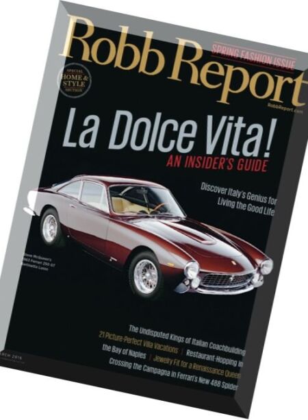 Robb Report USA – March 2016 Cover